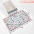 Glittme Cat Litter Mat with Non-Slip Bottom Litter Box Mat 24"X15" Litter Trapping Mat Easy to Clean Washable Cat Food Mat for Kitty,S