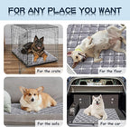 Bubble bear Dog Crate Pad - Ultra Soft, Washable Crate Mat, Anti-Slip Kennel Pad for Small/Medium/Large Dogs, Dark-Hued to Hide Stains (36"x23")