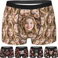 Personalized Underwear for Men with Face Custom Face Boxers Customized Boxer Briefs Funny Gifts for Him Husband Boyfriend