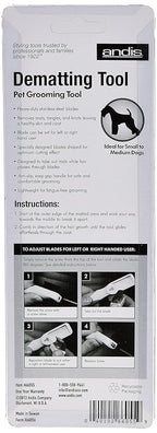 Andis 66055 Dematting 9-Blade Tool - Reduces Shedding, Safe on Wet or Dry Hair - Removes Dead Hair & Eliminates Tangles - Anti-slip, Easy-Grip Handle & Suitable for Various Pets – Green