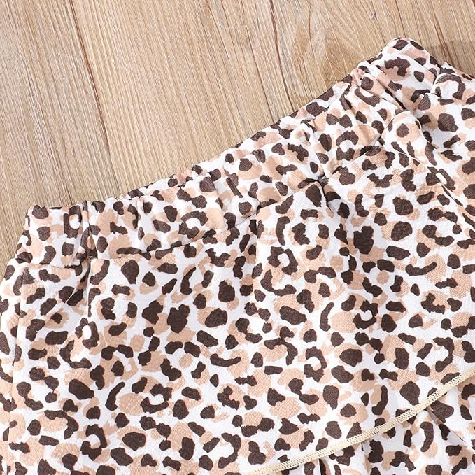Akyzic Little Girl Skirt Outfit Two Piece Spring Summer Outfit Butterfly Dress Cat Print Skirt Toddler Girl Outfit Set