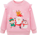 RETSUGO Toddler Baby Girls Sweatshirts Casual Pullover Crewneck Winter Long Sleeve Tops Shirts Clothes 3T-8T