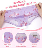 Girls and Toddlers 100% Cotton Underwear Tagless Soft Panties Size 2-3T,4-5T,6,8,10,12 (6-Pack)