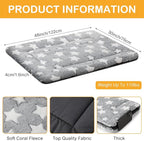 VitalCozy 4 Pcs Dog Crate Pads, Ultra Soft Warm Washable Anti-Slip Kennel Bed Mat for Pets, Reversible, Replaceable, Cozy Cage Liner for Small Medium Large Dogs and Cats(30 x 48 x 1.6 Inch,Gray)