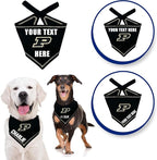 Pets First NCAA Purdue Boilermakers Personalized Tie Around Bandana for Dogs & Cats, Size Large/X-Large. Custom Dog Bandana Scarf Bib for Cat Dog. The Ultimate Game-Day & Party Customizable Bandana