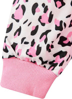 Little Girls Unicorn Outfits 2 Piece Kids Ruffle Sleeve Sweatshirt + Leggings Fall Leopard Clothing Sets 2-10 Years Old