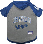 Pets First MLB Hoodie for Dogs & Cats - La Dodgers Dog Hooded T-Shirt, Medium. - MLB Team Color Hoody (LAD-4044-MD)