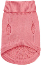 Stretchy Cat Sweater - 17 Colors & 6 Sizes | Snug Winter-Ready Knit for Boy/Girl Cats & Kittens(Pink, Small)