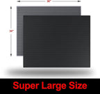 Cat Litter Box Mat: 36"x 30" Waterproof Kitty Cat Litter Trapping Mat, Easy-clean Double-layer Scatter Control Pad Rug (Grey)