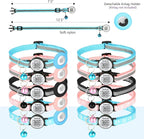 Upgraded Version - Reflective Cat Collar with Bell, Solid & Safe Collars for Cats, Nylon, Mixed Colors, Pet Collar, Breakaway Cat Collar Charms, Free Replacement, Fits Most Cats (Blue)