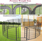 Dog Playpen, 40 inch 14 Panels Dog Pen Indoor Pet Dog Fence Outdoor for Yard Metal Puppy Playpen Pet Exercise Pen Rustproof Portable Dog Fence for RV Camping