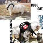 AIWAI Cat Harness and Leash for Walking, Escape Proof Soft Adjustable Vest Harnesses for Cats, Easy Control Breathable Soft Mesh with Control Handle for Large Cat Small Dog, Gift with Patch