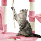Yaheetech 79in Cat Tree Multi-Level Cat Tower with Scratching Posts for Indoor Cats, Cat Furniture Play Center for Cats and Kitten