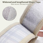 AIITLE Adjustable Bunny Harness & Leash Set - Soft Mesh Liner, Comfort Fit Plaid Pattern Vest with Magic Tape Design, Portable for Small Animal Pets Puppy Cat Rat Squirrel Ferret, Beige L
