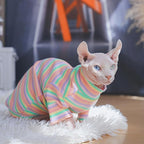 PUMYPOREITY Sphynx Cat Clothes, Turtleneck Sphynx Cat Sweaters, Cat Clothes for Cats Only, Svinx Hairless Cat Kitten Clothes Onesie,S+