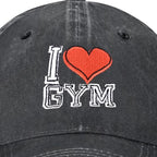 Embroidered Baseball Cap Adjustable Vintage Washed Distressed Denim Baseball Hat for Women Men
