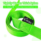 HIKISS Long Dog Leash Obedience Recall Training Agility Lead with Thickening Material for Large Dog - 15ft 20ft 30ft 50ft 100ft Training Leash(Green 100ft)