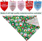 30 Pack Christmas Happy New Year Dog Bandanas Bulk 33 Inch Large Dog Bandanas XXL Stitch Dogs Bandana Grooming L