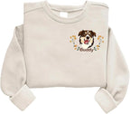 Custom Pet Sweatshirts with Photo and Name, Personalized Dog Sweatshirt, Gifts for Dog Mom, Dad