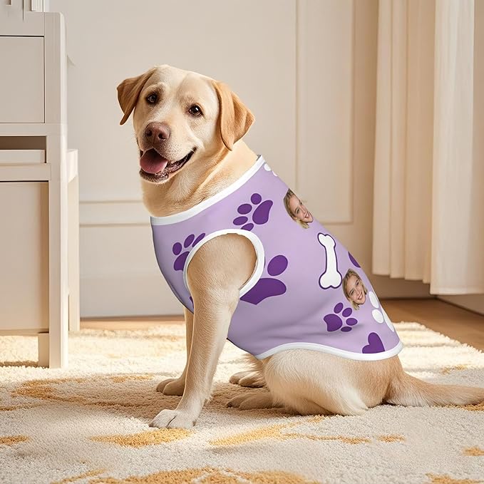 Personalized Matching Dog and Owner Clothes Separately Sold, Custom Face Nightgown for Women Dogs