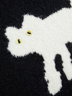 CIDER Women’s Cat Sweater Long Sleeve Crew Neck Fun Graphic Cute Patterned Chunky Pullover Sweater Tops