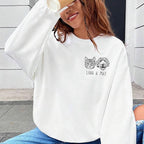 Noni Personalized Portrait Hoodie or Sweatshirt with Dog Cat Photo, Custom Sweatshirt with Drawing and Name, Unique Gift for Dog Mom Dad, Animal Lover Birthday 2