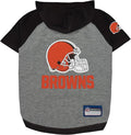 Pets First NFL Cleveland Browns Hoodie T-Shirt for Cats, X-Small, CLE-4044-XS