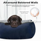 INVENHO Small Dog Bed Rectangle Washable Orthopedic Soft Calming Sleeping Durable Pet Cuddler with Anti-Slip Bottom
