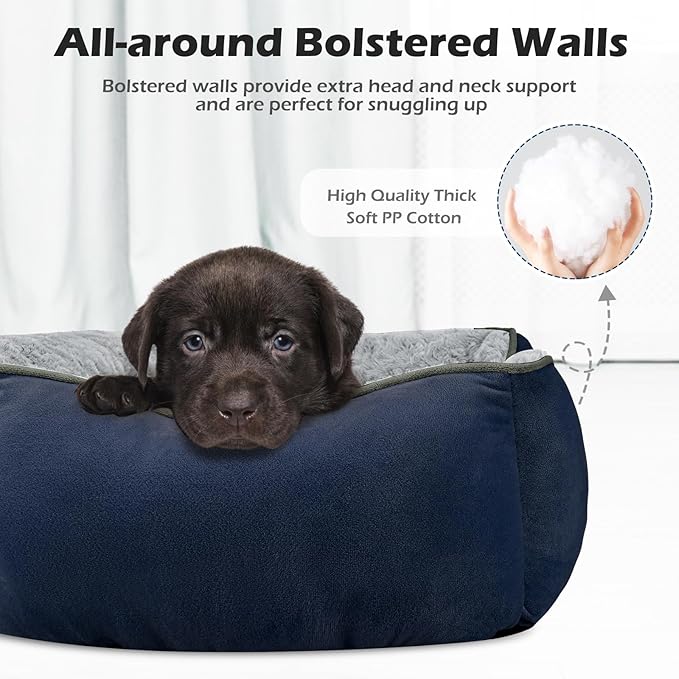 INVENHO XX-Large Dog Bed Rectangle Washable Orthopedic Soft Calming Sleeping Durable Pet Cuddler with Anti-Slip Bottom
