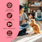 Fresh Step Clumping Cat Litter, Multi-Cat, Long Lasting Odor Control Kitty Litter with Activated Charcoal, Low Dust Formula, 14 lb