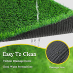 Bsmathom Artificial Grass Rug Indoor Outdoor Rug, Professional Dog Potty Training Rug, Fake Grass Rug Synthetic Grass Mat Door Mats with Drainage Holes for Balcony Patio Garden (39.3 x 31.5Inch)
