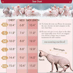 DENTRUN Hairless Cats Shirt Breathable Cat Daily Wear Clothes Stripe Vest Adorable Pajamas Jumpsuit Soft & Skin-Friendly