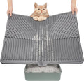 UPSKY Cat Litter Mat, Large Kitty Litter Trapping Mat Soft on Kitty Paws, Litter Box Mat Keep Floor Clean, 31" x 24" Waterproof and Washable Trapping Mats Catcher Pad for Scatter Control