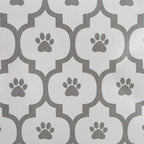 Bone Dry Pet Storage Collection Lattice Paw Print, Medium Rectangle, White/Gray