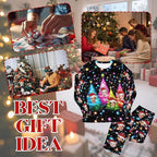 Artsadd Personalized Pajamas with Faces for Women Men Custom Christmas Pajamas Gifts for Family Couple, Funny Photo Pjs