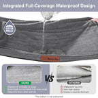 Orthopedic Dog Beds for Large Dogs, Memory Foam Dog Beds Large Sized Dogs, Washable Removable Cover, Nonskid Bottom, Waterproof, for Indoor, Outdoor, Crate ＆ Car Use, 36x27x6 Inches, Dark Grey