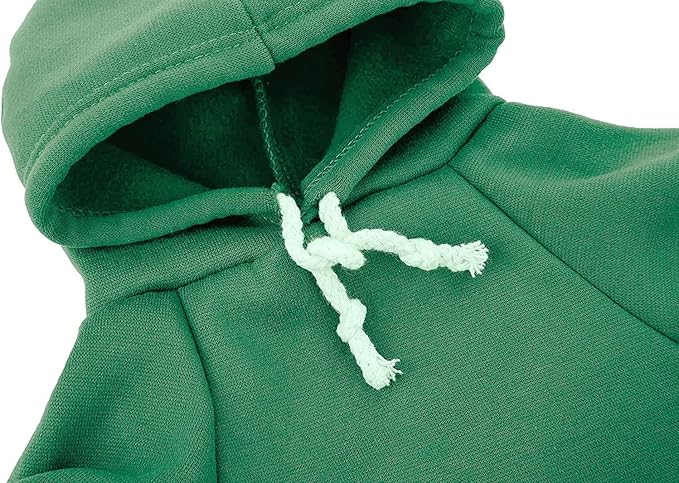 Green Dog Hoodie, Dog Clothes for Large Dogs, Fleece Pet Sweater