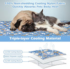 Dog Cooling Mat,Cat Self Cool Ice Pad,Lightweight Pet Cooling Pads Blanket Bed Cover,Puppies Summer Cool Tech Fabric,Washable Dog Sleeping Mat for Home & Outdoor,Keep Cool for Pets