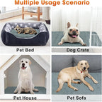 GASUR Heated Dog Bed, Waterproof Cat Heating Pad with Timer Temperature Adjustable, Indoor Heated Electric Pet Bed for Cats Dogs, Auto Power-Off, Anti-bite Pet Heated Pad, 28''x20'', Medium