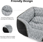 INVENHO Large Dog Bed Rectangle Washable Orthopedic Soft Calming Sleeping Durable Pet Cuddler with Anti-Slip Bottom