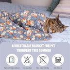 Leekalos Dog Cooling Mat - Summer Portable Pet Cooling Cushion & Blanket for Cats & Dogs