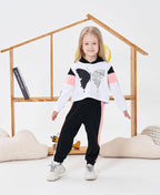 Toddler Baby Girls Clothes Long-sleeve Tie Dye Hoodie Sweatshirt Pants Hooded Outfit Set