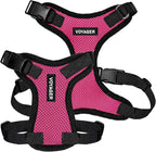 Voyager Step-in Pet Harness - All Weather Mesh, Adjustable Step in Harness for Cats and Dogs by Best Pet Supplies - Fuchsia/Black Trim, XS