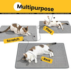 Cat Scratcher Mat,Natural Sisal Cat Scratch Pad,Horizontal Floor Cat Scratching Pads Rug for Indoor Cats Grinding Claws Nails,Cat Furniture Protector for Couch & Carpets & Sofas