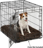 MidWest Homes for Pets Small QuietTime Deluxe Coco Chic Pet Bed, Ultra-Soft & Overstuffed, Machine Washable, Fits 24-inch Crate