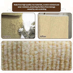 Cat Scratching Mat, 118" x 15.9" Trimmable Self-Adhesive Cat Scratch with 10 Screws 10pcs Adhesive Tape, Furniture Protector, DIY Cats Scratch Mat for Indoor, Wall, Doors, Couch and Cat Tree Shelves