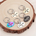 Anavia Small Size Dog Cat ID Tags, Small/XS Personalized Color Plated Stainless Steel Puppy Kitten Name Tags, Customized Engraved Nameplate Pet Collar Tag (Blue, Oval)
