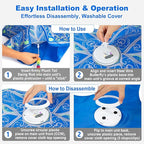 Interactive Cat Toys for Indoor Cats,[Newly Upgraded] Rechargeable Touch Activated Hide and Seek Kitten Toys for Bored Indoor Adult Cats with Fluttering (Blue)