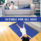 Cooling Pad Mat for Sleep Cooling Mattress Pad Gel for Bed, Relieve Pain, Summer Hot Flashes, Adult, Pets, No Water or Electricity Required (Dark Blue,48 x 28 Inch)