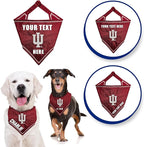 Pets First NCAA Indiana Hoosiers Personalized Tie Around Bandana for Dogs & Cats, Size Large/X-Large. Custom Dog Bandana Scarf Bib for Pet Cat Dog. The Ultimate Game-Day & Party Customizable Bandana